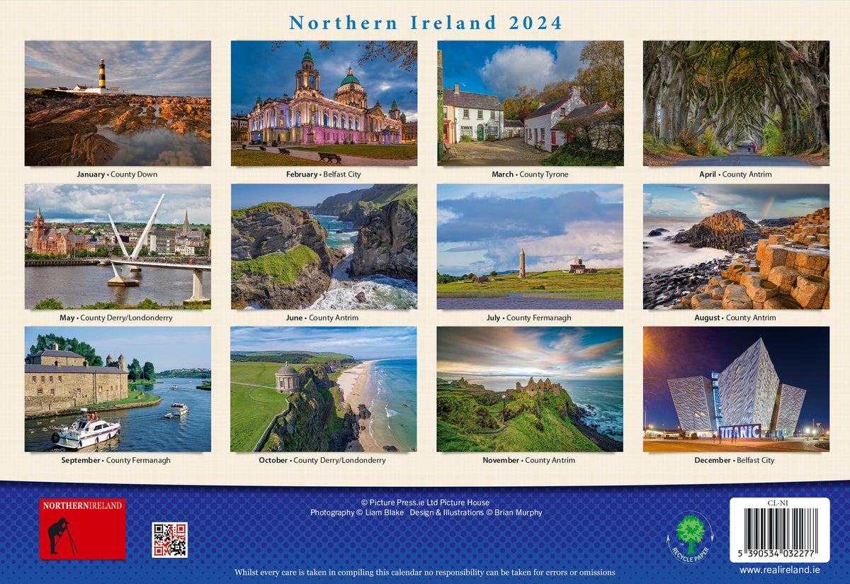 Northern Ireland Calendar 2024 – Irish Calendars