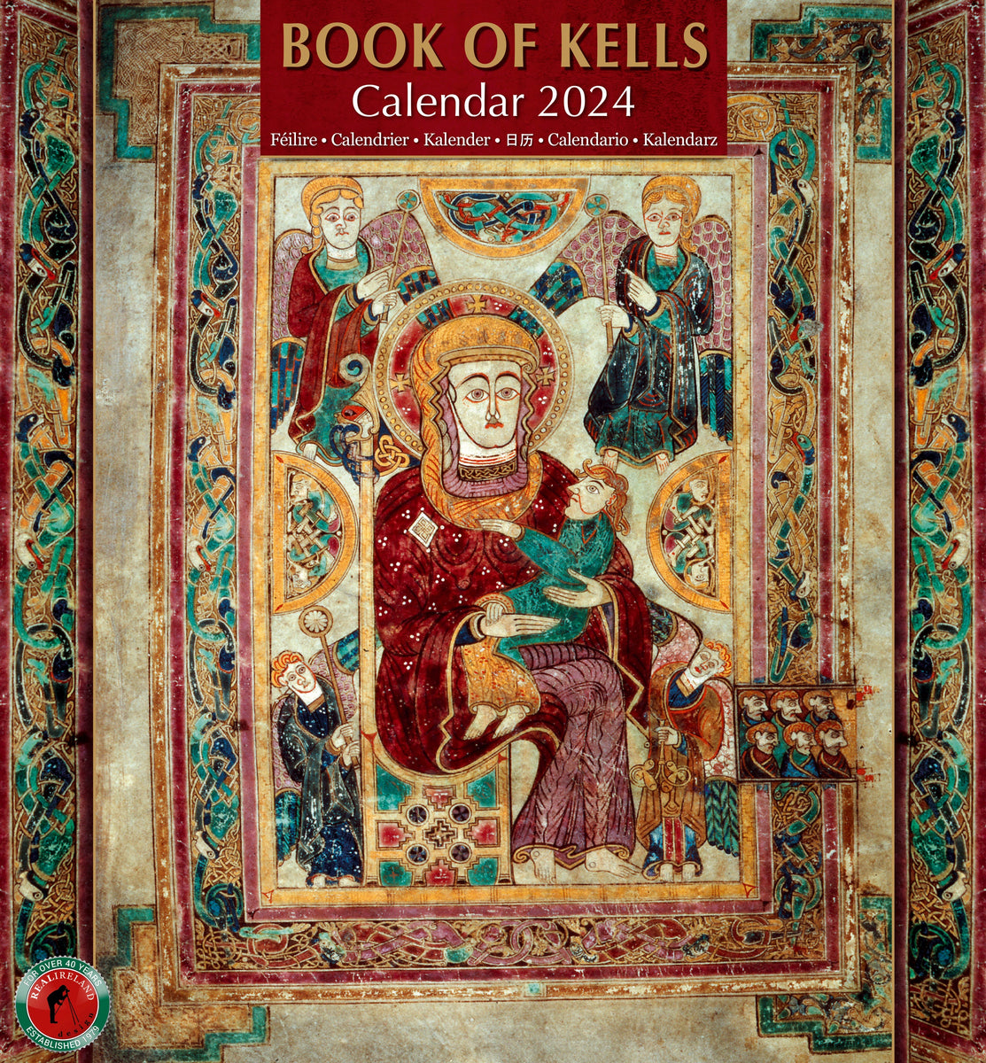 Book of Kells Large Calendar 2024 Irish Calendars