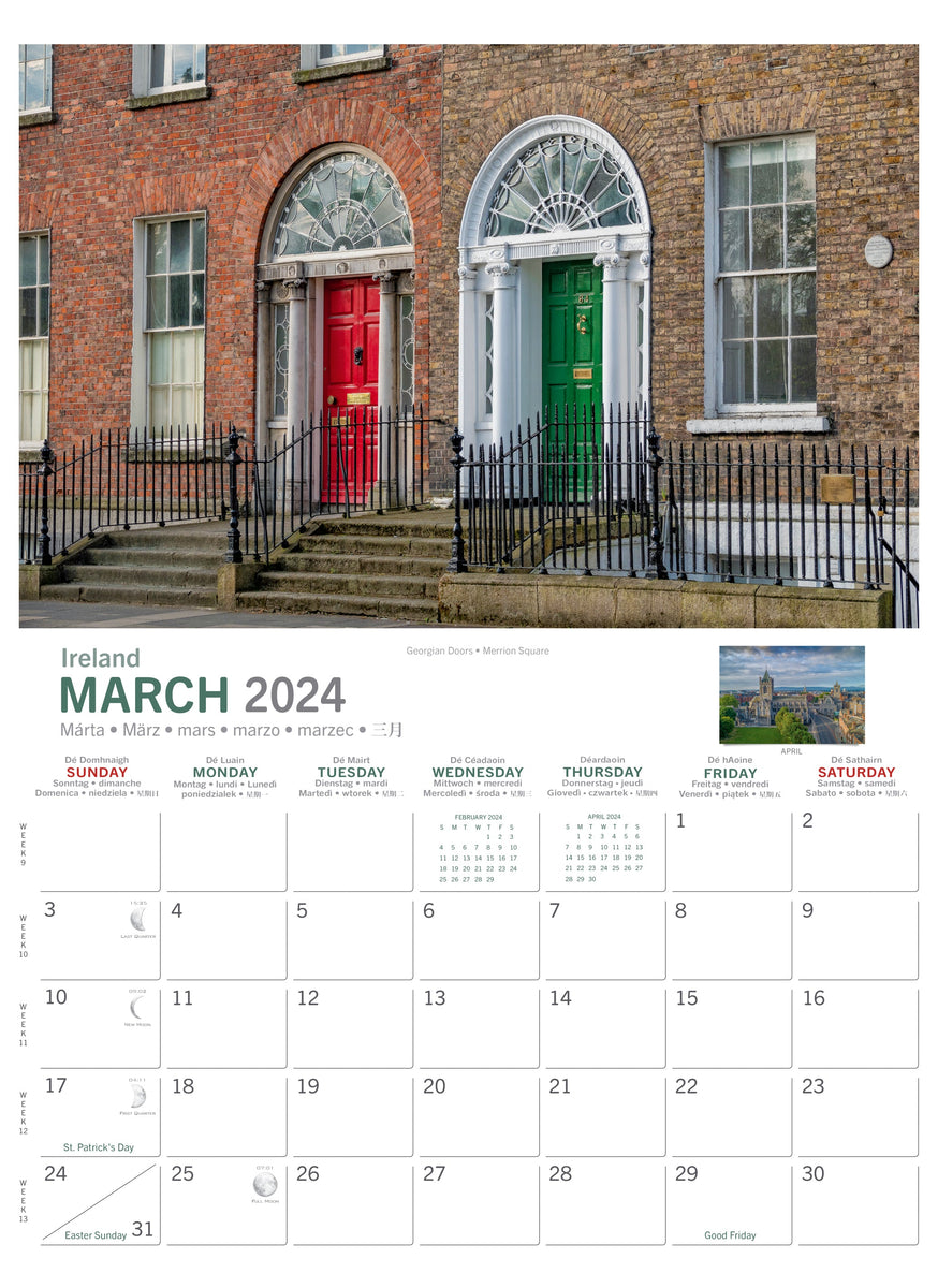 Dublin Calendar 2024 Irish Calendars