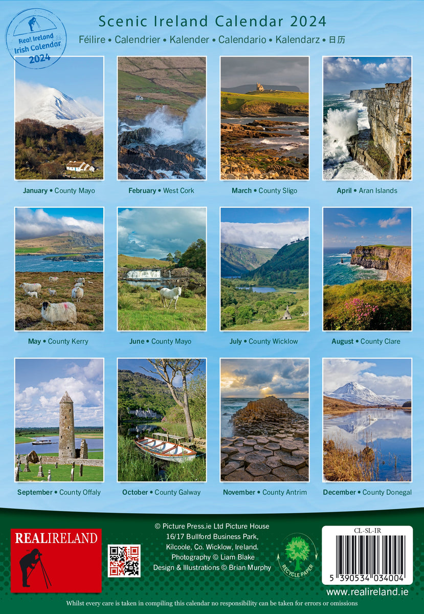 Slim Scenic Ireland Calendar 2024 Irish Calendars Slim Scenic Ireland Calendar 2024 Irish Calendars