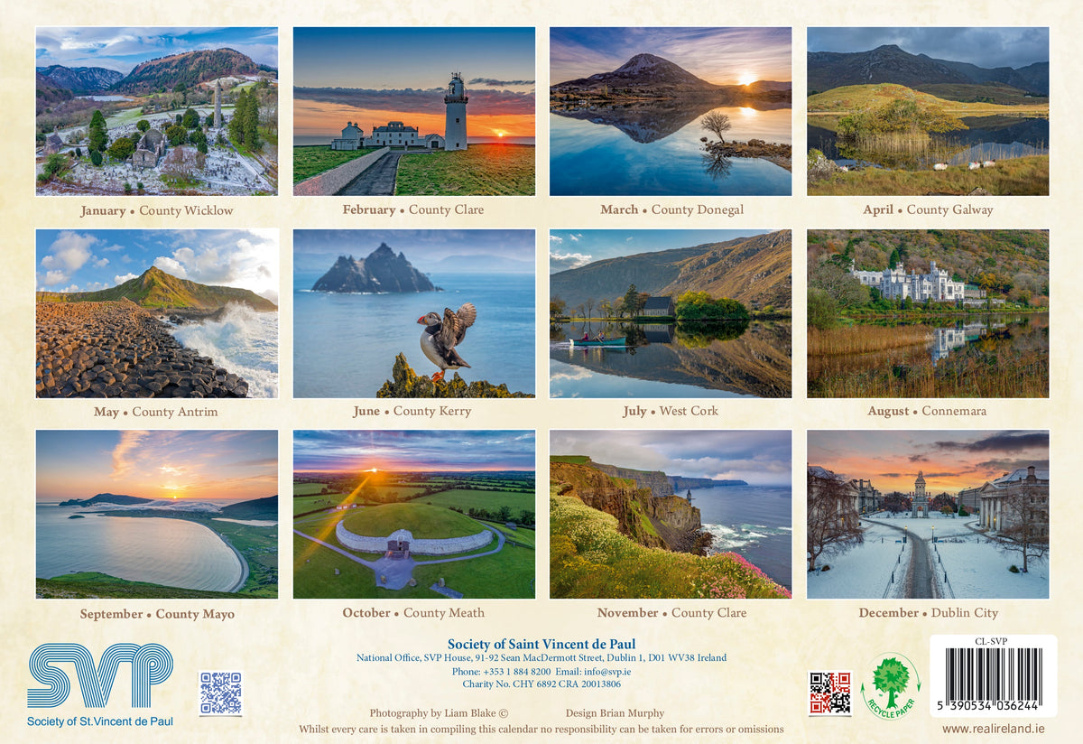 Enchanted Ireland Calendar 2024 - SVP Charity – Irish Calendars